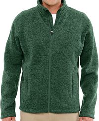 Men's Bristol Full-Zip Sweater Fleece Jacket (DG793)